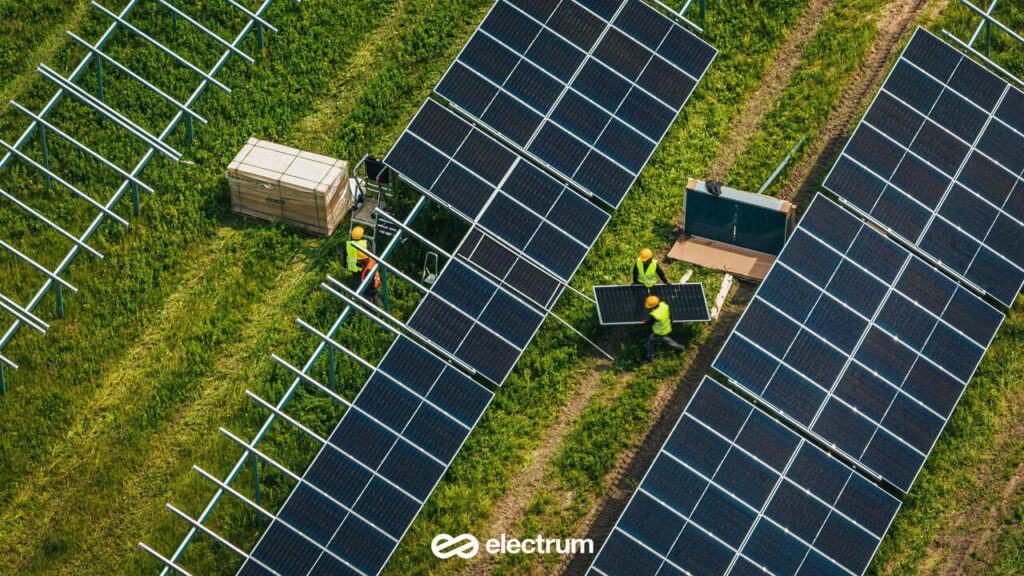 Solar farm installation by Electrum Holding